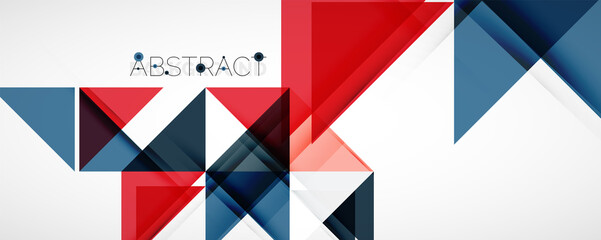 Set of vector triangle geometric backgrounds. Vector illustration for covers, banners, flyers and posters and other designs