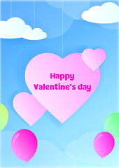 card happy valentines day wedding banner sky 
