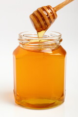 Jar of Honey with Honey Dipper