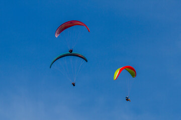 Gleitschirmflieger,  Schwäbische Alb, Baden-Württemberg, Deutschland