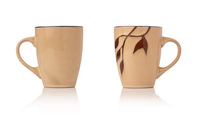 Tea / coffee Cup isolated on white.