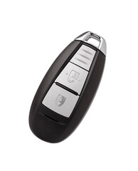 Modern automobile key isolated on white.