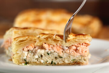 Salmon Puff Pastry Pie