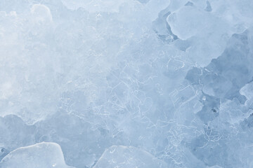 Fototapeta premium blue ice texture background