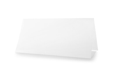 Blank paper sheet on white background