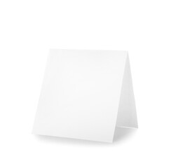 Blank paper sheet on white background