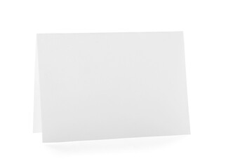 Blank paper sheet on white background