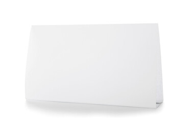 Blank paper sheet on white background