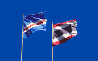 Flags of Thailand and Cape Verde.