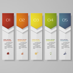 Design clean number banners template. Vector. EPS 10.	