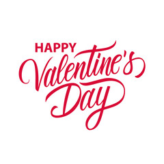 Obraz na płótnie Canvas Valentines Day romantic lettering. Happy Valentine's Day, 14 february holiday greetings. Vector Illustration.