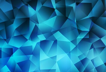 Fototapeta premium Light BLUE vector polygon abstract layout.