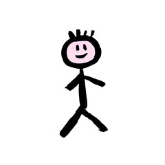Doodle grunge style icon. Decorative element. Outline, cartoon line icon