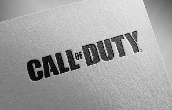 Call of duty logo icon paper texture