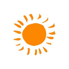 Doodle grunge style icon. Decorative element. Outline, cartoon line icon