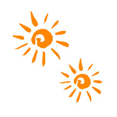 Doodle grunge style icon. Decorative element. Outline, cartoon line icon