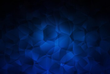 Dark BLUE vector texture with abstract forms.