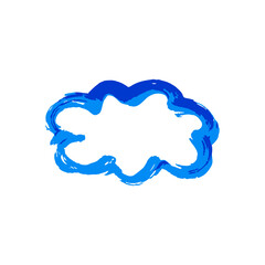 Doodle grunge style icon. Decorative element. Outline, cartoon line icon