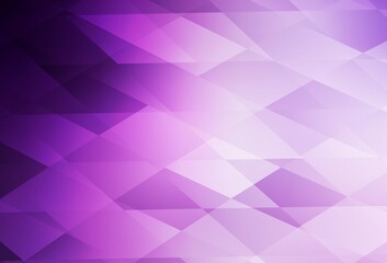 Obraz premium Light Purple, Pink vector backdrop with rhombus.