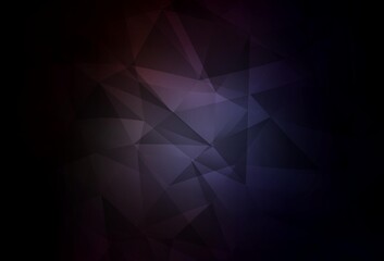Obraz premium Dark Gray vector low poly background.