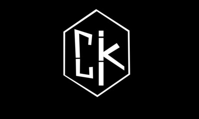 Obraz premium CK logo with black and white colors 
