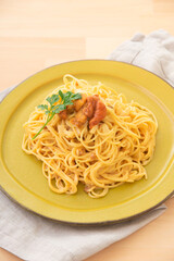 ウニのクリームパスタ