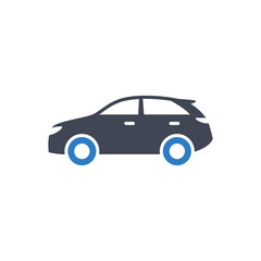 Crossover car icon