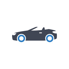 Convertible car icon