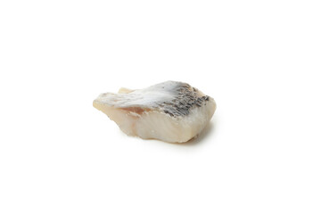 Naklejka premium Fresh herring fish slice isolated on white background