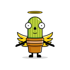 Cute cactus character