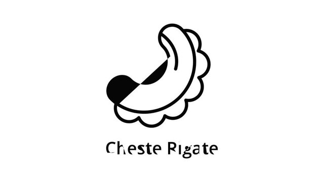 Creste rigate icon animation best on white background for any design