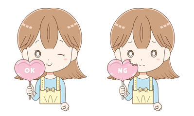 ルビーチョコレートを手に持った女の子4