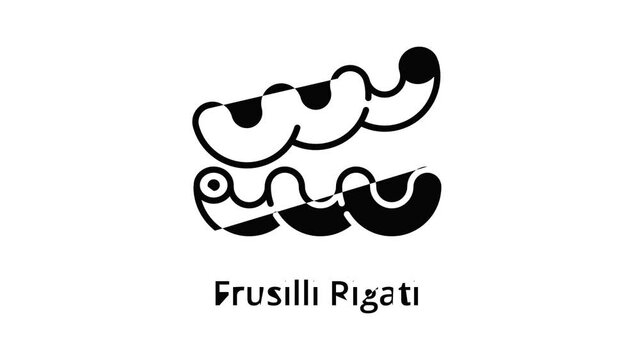 Frusilli rigati icon animation best on white background for any design