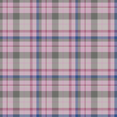 Plaid seamless pattern. Vector background of textile ornament. Flat fabric design.