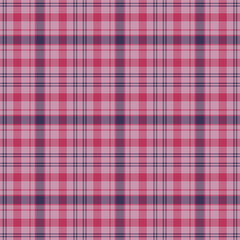 Plaid seamless pattern. Vector background of textile ornament. Flat fabric design.