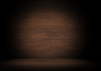 Perfect wood color from parquets on floor and wall 3d rendering
