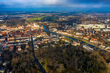 Fototapeta premium Görlitz Luftbilder | Luftbilder von Görlitz in Sachsen | Drohnenaufnahmen von Görlitz 