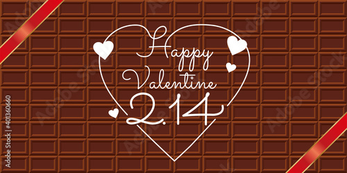 ハートにリボンイラスト 板チョコレートバレンタイン販売促進用バナーポスターポップテンプレートvalentine Banner Aged Wall Mural Ag Globeds
