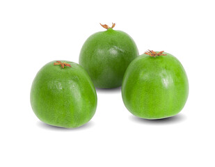 mini kiwi baby fruit on a white background