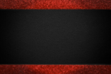 Black background with red shiny frame, abstract blackboard with space for text, no person