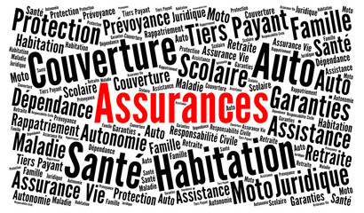 Assurances nuage de mots 
