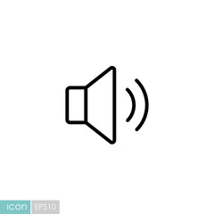 Medium volume sound music vector flat icon