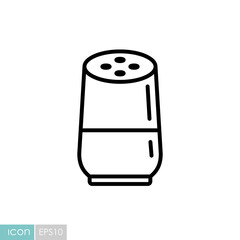 Smart home speaker with virtual assistant icon