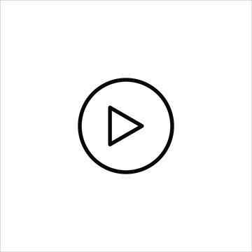 Play and pause button Vector icon. Video play button symbol vector illustration icon editable isolated on white background