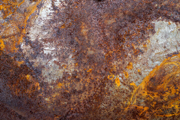 Image of rust on the iron plate