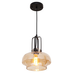 Chandelier in vintage style isolated on white background