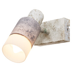 Wall lamp in vintage style on an isolated white background.