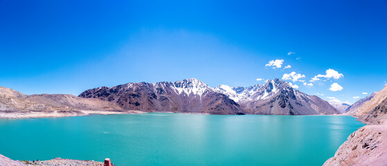 Panorama Embalse El Yeso San Jose Chile