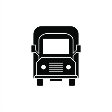 fast delivery truck icon, express delivery, quick move, line symbol on white background