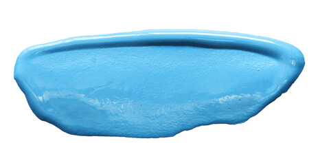 Vector blue glossy paint texture isolated on white - acrylic banner for Your design